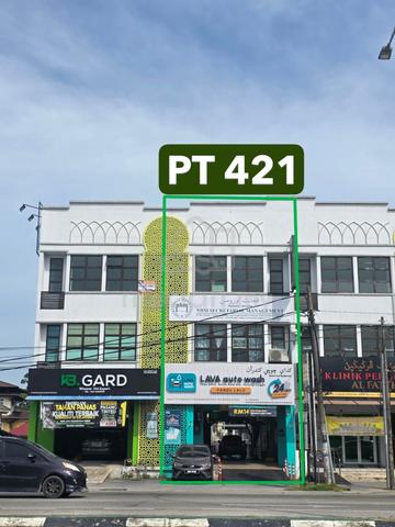 Shop lot kedai pejabat 3 tingkat di bunut payong, kota bharu 1