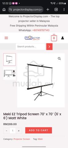 Projector with screen, harga bole nego sampai jadi - photo 4 of 4