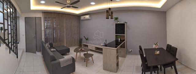 Fully furnished double storey terrace house setia eco garden for rent 1