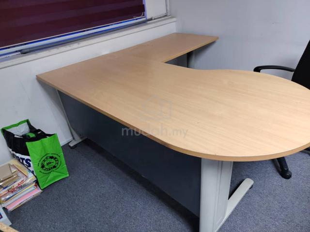 Meja Office L Shape 5x6 Kaki - photo 2 of 4