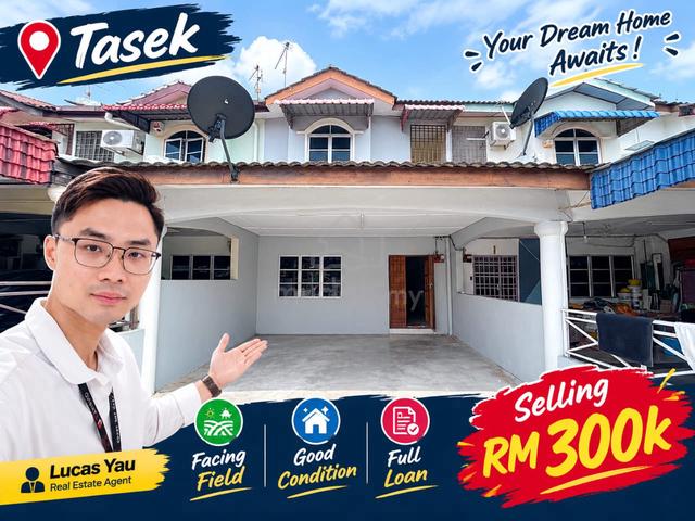 Tasek / 2 Storey Terrace / 20x65 / Facing Field / Full Loan / 4R3B 1