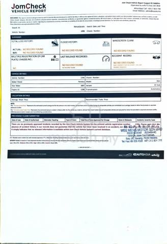 2007 Perodua MYVI 1.3 EZi (A) CASH TUNAI BAJET HB - 2