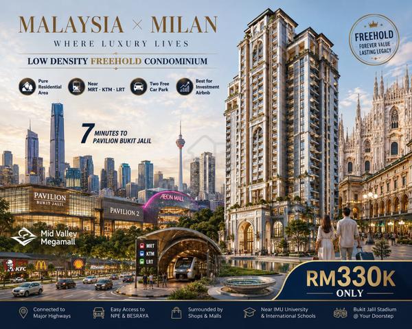 LINK MRT 3 KTM ! 1st Home Full loan @ 3 R Dualkey | 5 mins Midvalley 1