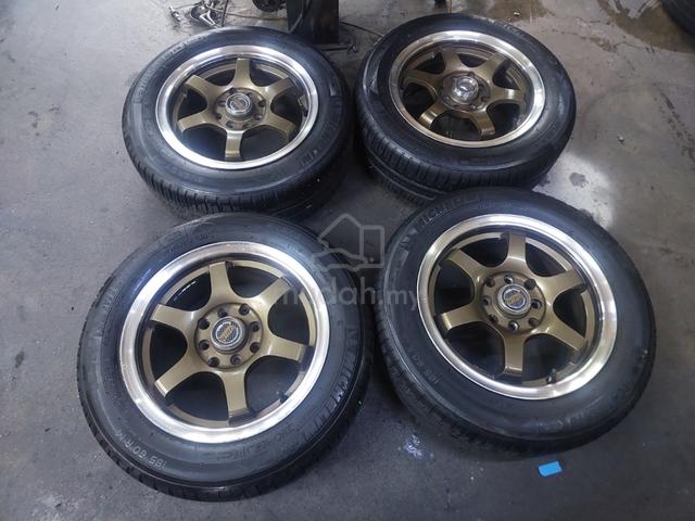 rim 14 VOLK TE37 Siap tayar MYVI BEZZA SAGA VIOS - Car Accessories ...