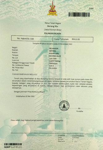 2.07 Ekar Tanah Pertanian Sepang - Dekat KLIA & Kawasan Membangun 1