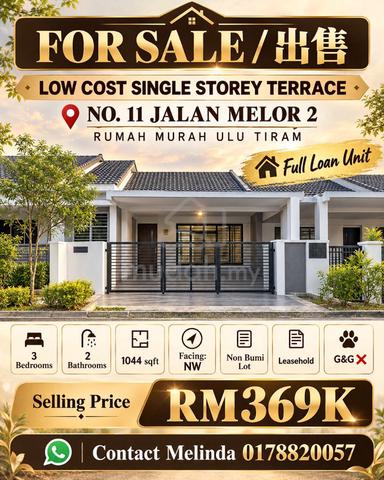 Renovated Ulu Tiram Melor Single storey low cost 1