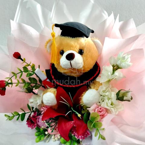 Artificial Flower & Convo Bear Hand Bouquet  - photo 4 of 5