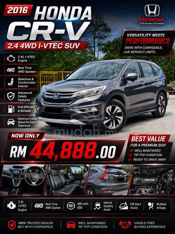 2016 Honda CR-V 2.4 4WD FACELIFT SUV (A) FULL LOAN - 1