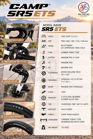 CAMP SR5 ETS 2x12 Road Bike Alloy Frame Carbon 24s - photo 4 of 4