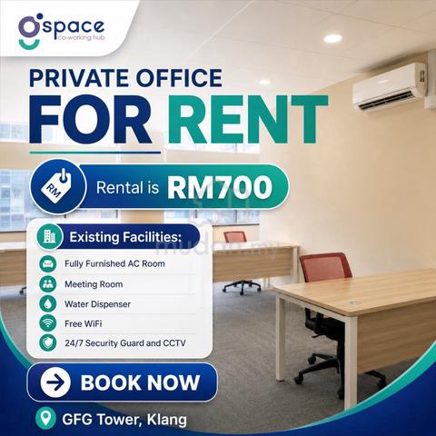 Private Office Space Rent @ Klang - LRT3 Jambatan Kota 1