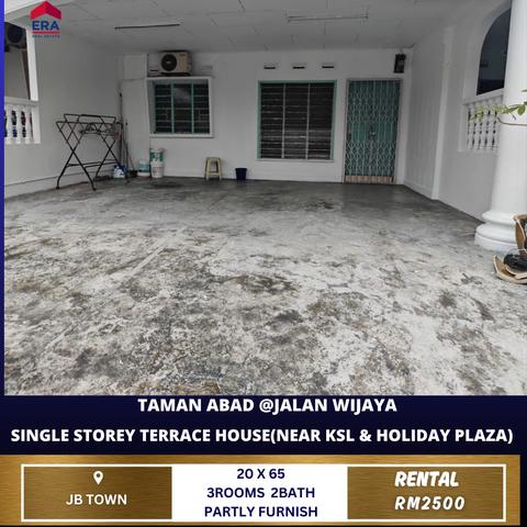 Taman Abad@Jln Wijaya 1-stry House For Rent 1