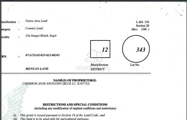 Agricultural Land For Sale 1