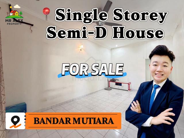 ใFOR SALEใSingle Storey Semi-D House๐Bandar Mutiara Near BPJ , MYDIN 1