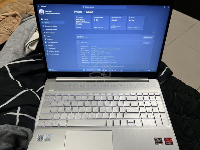 Laptop HP 15S NOTEBOOK R3 - photo 5 of 6