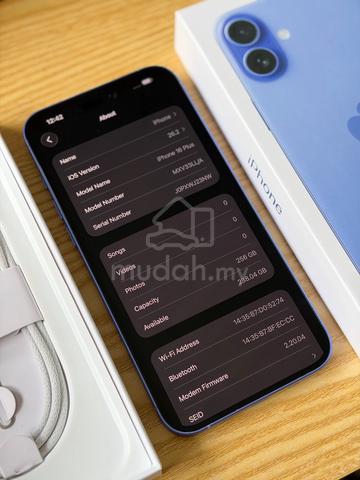 (J23NW) iPhone 16 Plus 256gb Ultramarine|Spaylater - photo 2 of 3