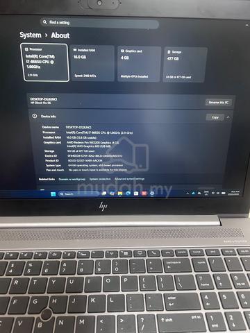 Hp Zbook 15U G6 Mobile Workstation i7 - photo 3 of 4