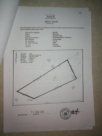 Melaka Durian Tunggal Mixed Development Freehold Land For Sale 1