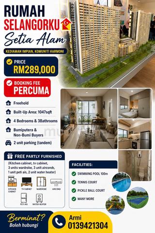 Rumah Selangorku Setia Alam Harga Murah 1