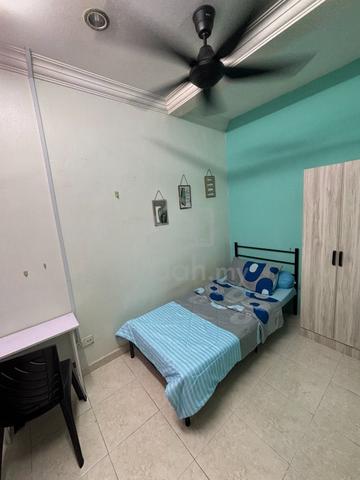 BILIK PRIVATE FULLY FURNIRSHED Single Bed-non sharing (rumah teres) 1