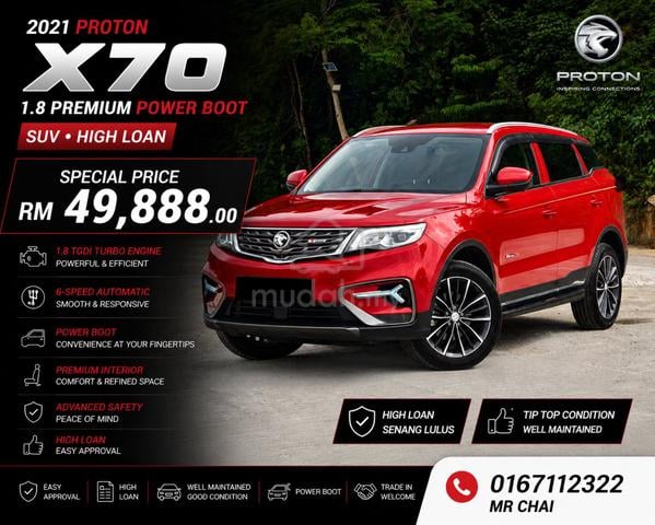 2021 Proton X70 PREMIUM 2WD 1.8L SUV (A) FULL LOAN - 1