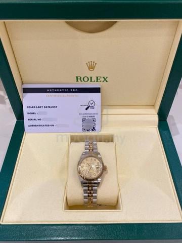 2005 Rolex Lady Datejust 26 Half 18k 750 Yellow - photo 2 of 6