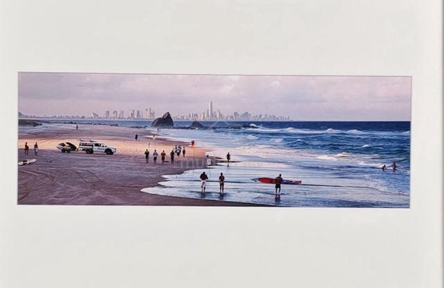 Framed Art Print - Coastal Scene with Lifeguard Ac - photo 2 of 2
