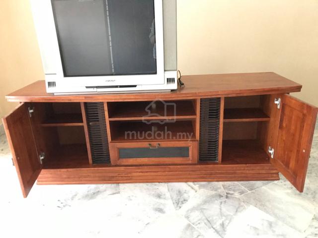 Solid wood TV cabinet - Furniture & Decoration for sale in Ayer Keroh