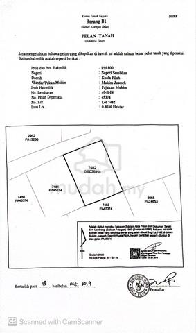 Tanah 2 Ekar Cantik Kg Rembang Panas ,Juasseh 1
