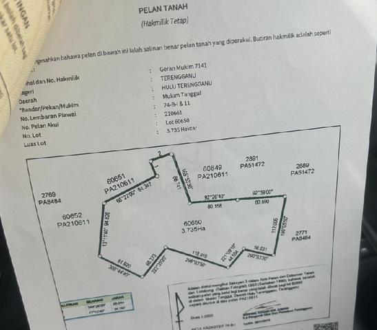 TANAH untuk dijual 1