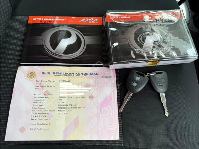 Perodua AXIA 1.0 G (A) 2020 tip top - 2