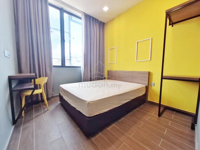 Pudu fully furnished room with private washroom 5mins walk to LRT 1