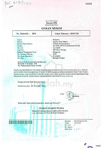 Lot kediaman 808 mp di Mukim Padang bonggor Jalan Pengkalan Chepa 1