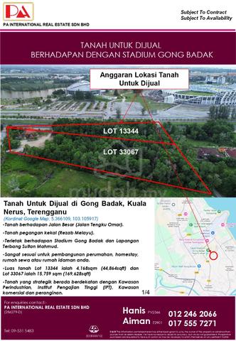 Tanah untuk dijual @ Gong Badak, Terengganu 1