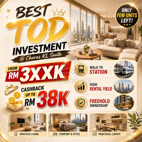 Airbnb DUALKEY Invest【 Mth 1.4k Cover Instalment 】Next LRT, MRT & Mall 1
