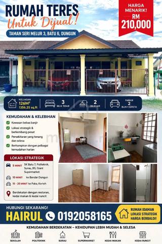 (Non bumi) Teres Taman Melur Batu 6,Dungun (Murah) 1