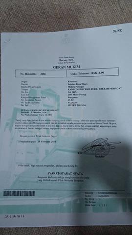 Tanah Lot Bangunan Kediaman Untuk Dijual - Peringat, Kota Bharu 1