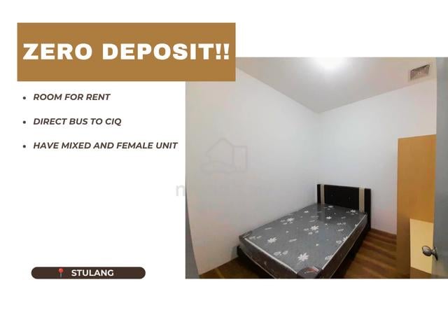 NO DEPOSIT MEDIUM ROOM ( Near CIQ ) 1