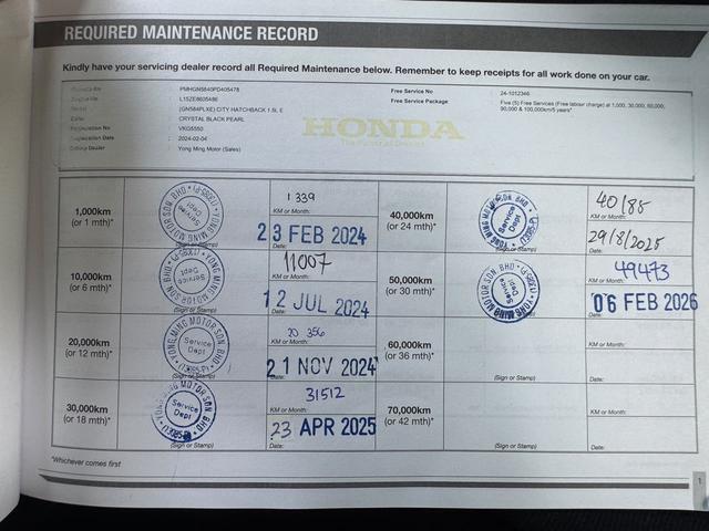 2024 Honda CITY 1.5 HATCHBACK E (A) F.S.R 50K MIL - 4