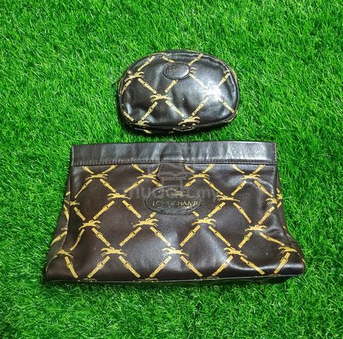 Combo 2 pcs Longchamp Original vtg clutch bag Bags Wallets for sale in Butterworth Penang