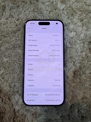 iPhone 15 pro 256gb black - photo 4 of 5