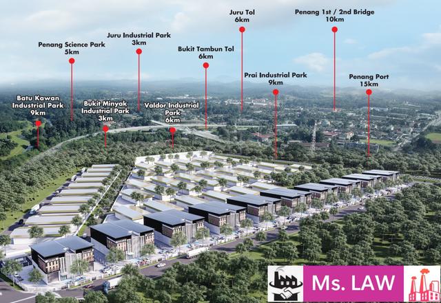 BUILTSON Light Industrial 3 Storey Semi D wt Lift Pematang Tinggi Alma 4