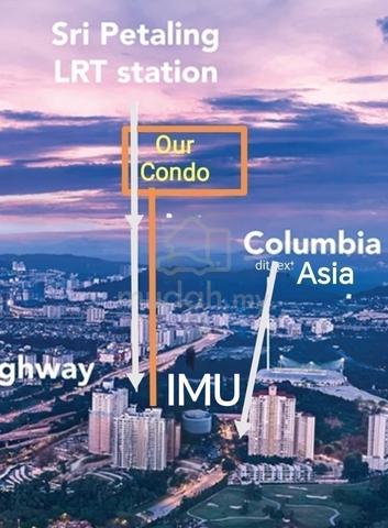2 Rooms_LRT walk_Best4KL,Bukit Jalil,ColumbiaAsia,IMU,Puchong,Pavilon2 1