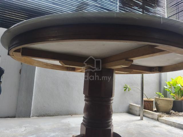 Meja Bulat Marble 6 kerusi - photo 3 of 6