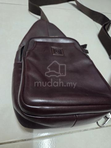 Beg Kulit Asli Genuine Leather Sling Clutch Bag - photo 3 of 5