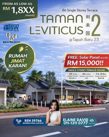 Taman Leviticus 2 — New Project at Tapah 1