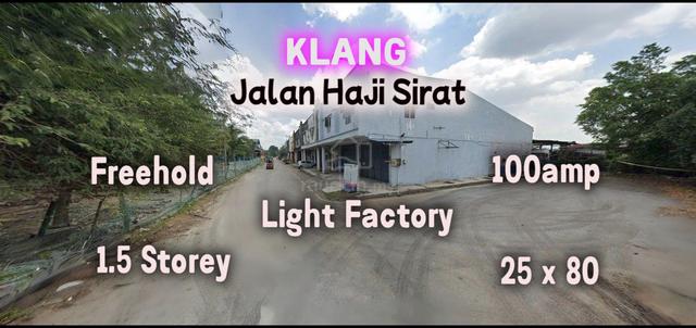 Klang Jalan Haji Sirat Kampung Batu Belah Freehold 1.5 Storey Factory 1