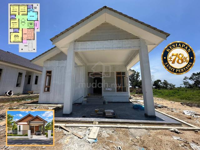 Banglo Baru 4 Bilik, Tanah Luas Belakang SK Kg Raja, Pasir Puteh 1