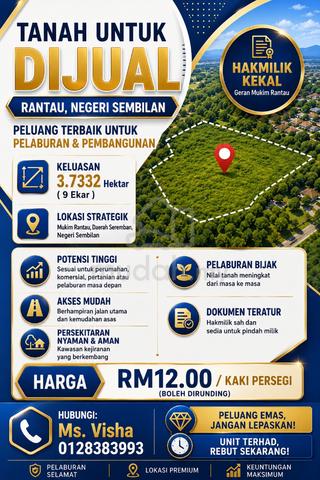 Tanah Untuk Dijual - Rantau Negeri Sembilan 1