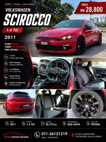 2011 Volkswagen SCIROCCO 1.4 TSI (A) CARKING NEW - 1