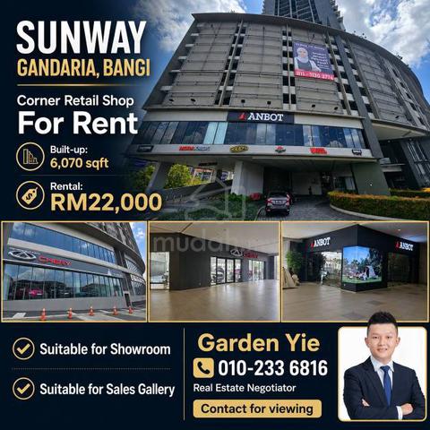 Corner Shop Sunway Gandaria Bandar Baru Bangi 6070sf 1